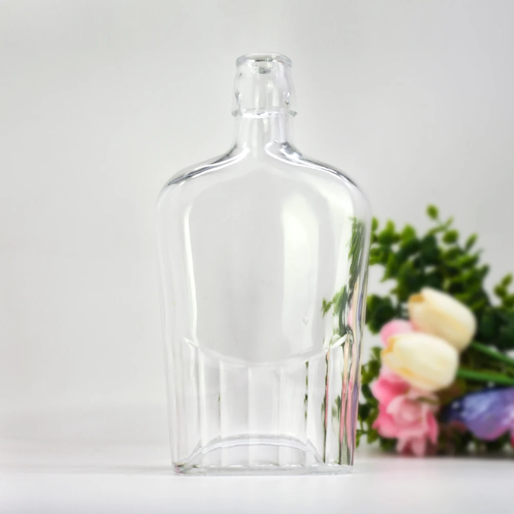 Best hot selling  Whiskey Decanter Vodka Bottle wholesale bourbon whiskey glass bottle