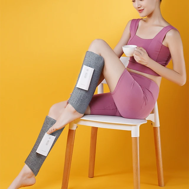 Custom air compression Portable foot calf massager Air Compression heat Leg Massage device relax machine portable calf massager