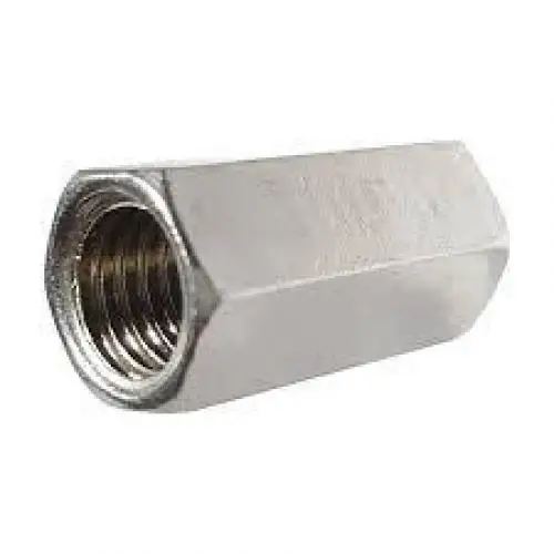 Hot selling Long hexagon nut M6 M8 M10 M12 M16 304 stainless steel hex coupling nut internal thread Extension nut