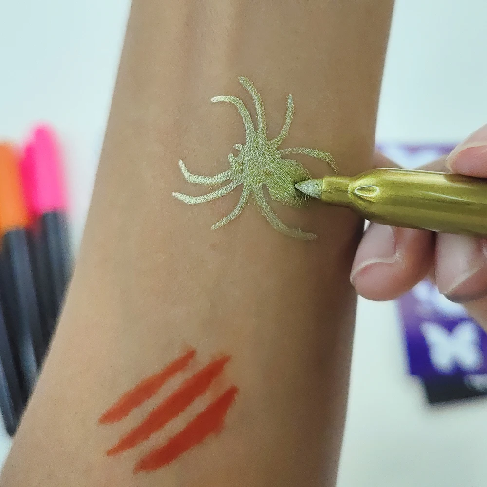 KHY Custom Logo Skin Washable Kid Face Body Paint Marker Pen