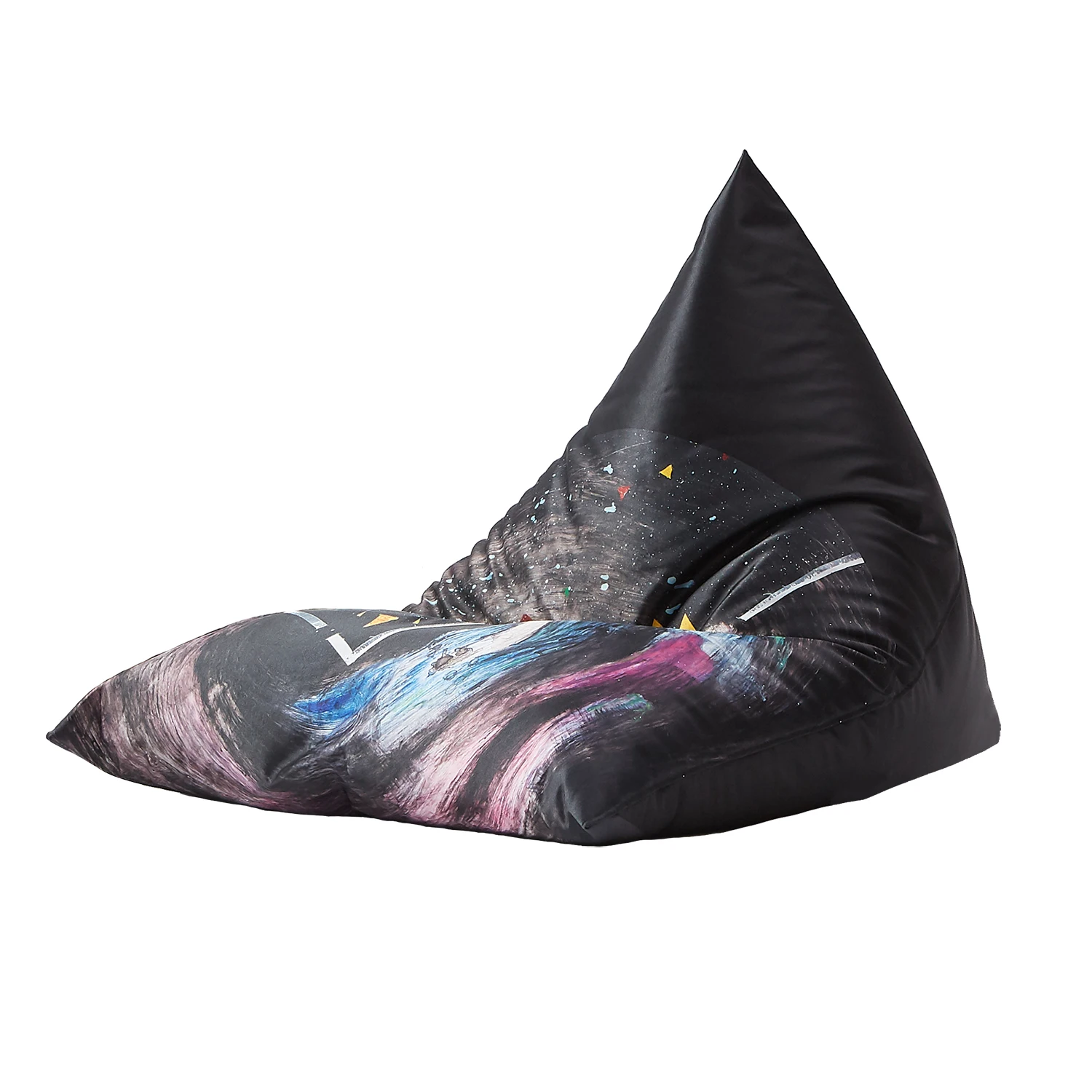 Best selling Universe Pattern living room brand printed logo beanbag custom outdoor waterproof bean bag chair
