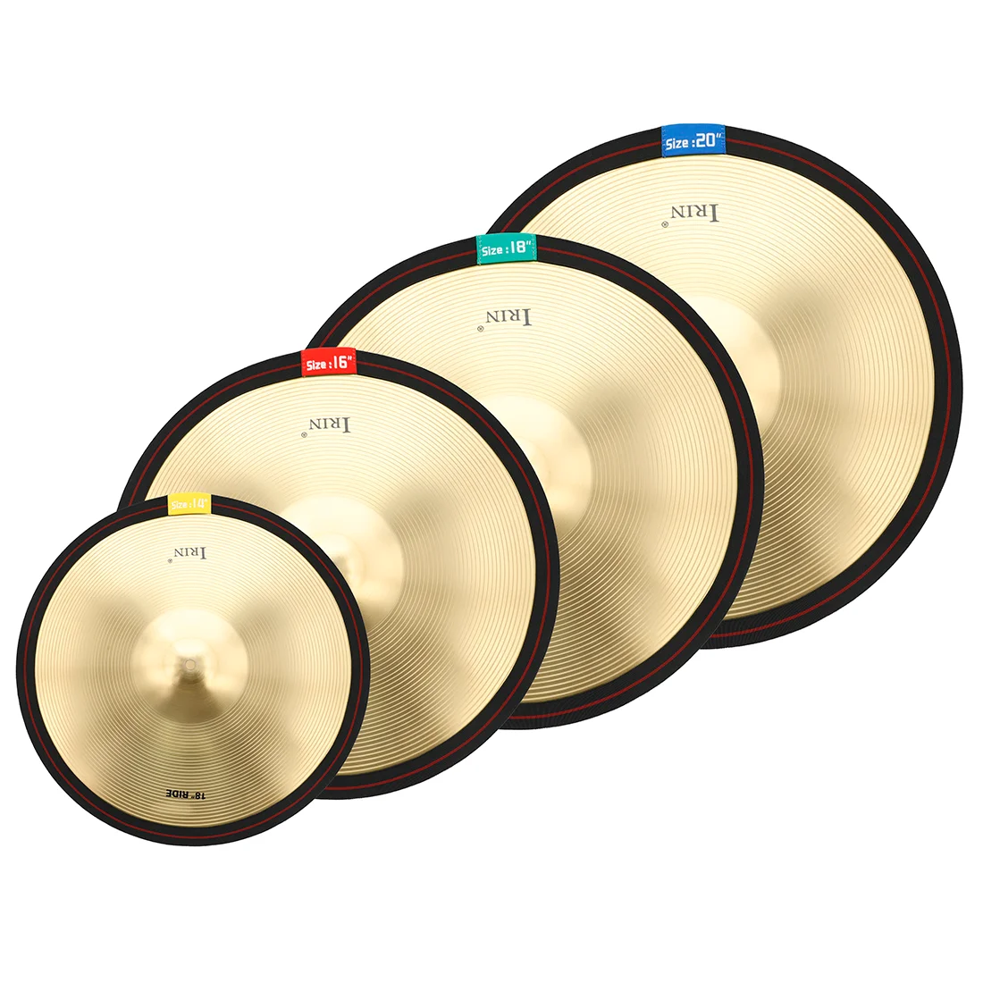 14/16/18/20 inch drum sound-absorbing tape with color label cymbal Drum silencer  belt