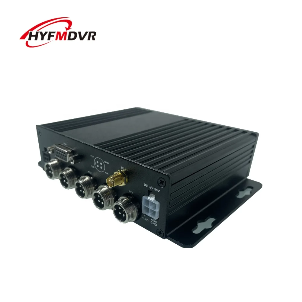 HYF  Low Voltage Protection MDVR 4 Channels Video Surveillance Host Truck  Car Mobile DVR
