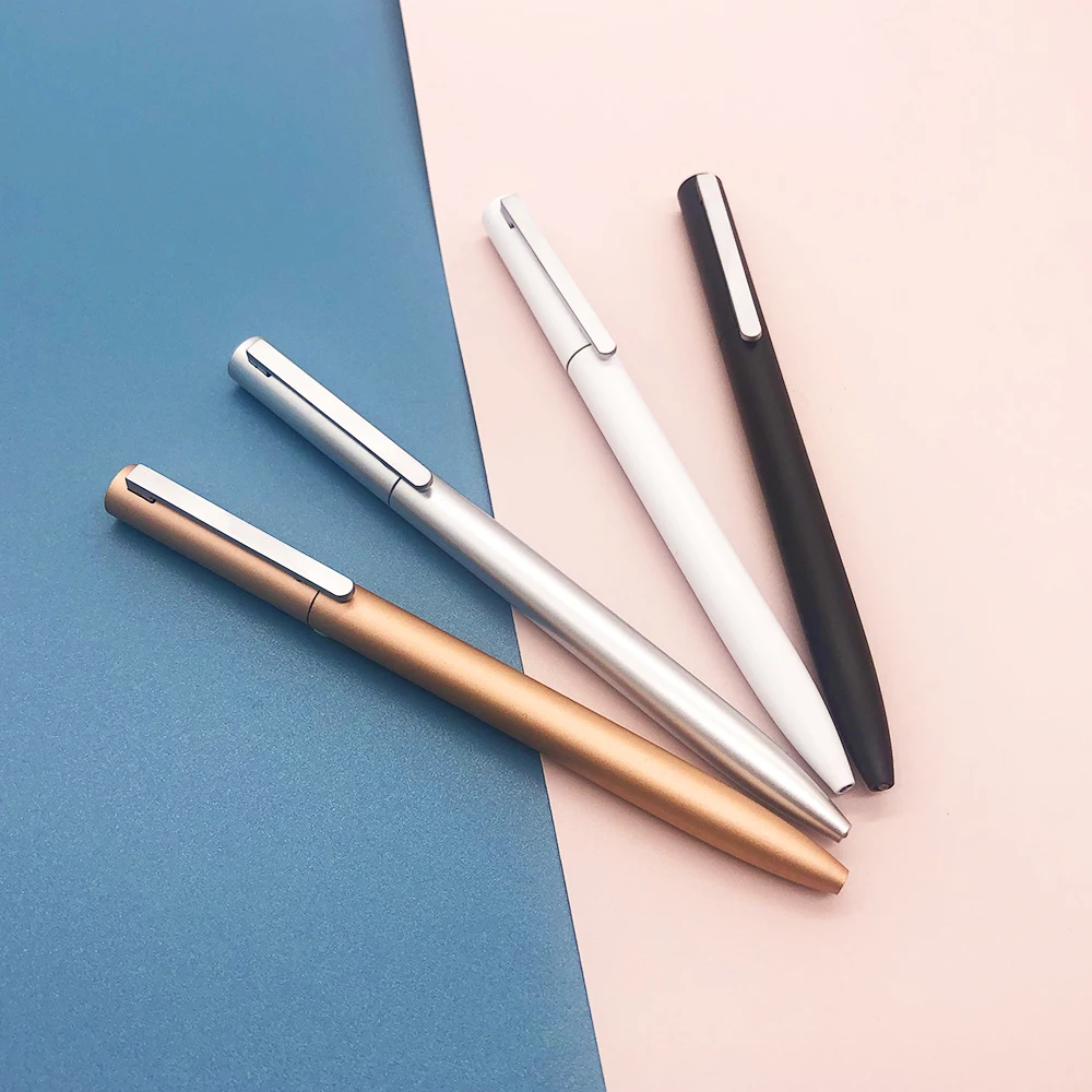 School  metal gel pen Long writing large-capacity gel pen office signature pen print logo