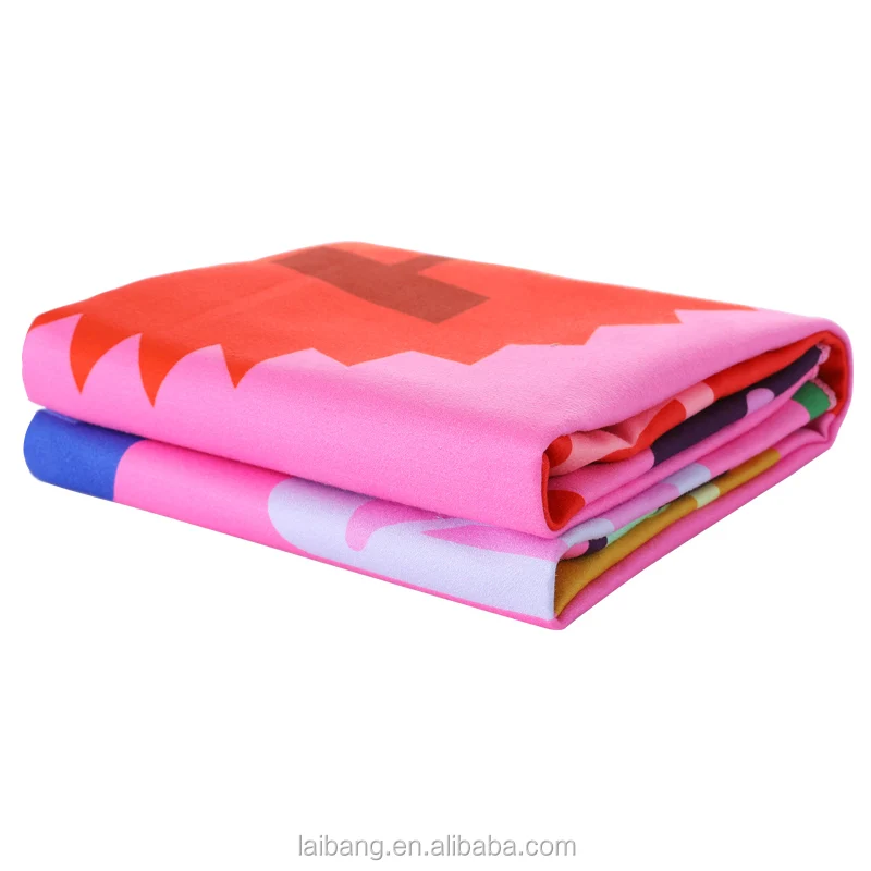 Personalized Oversized Print Beach Towels Super Large Rectangle Microfiber Recycled Summer Custom Beach Towel