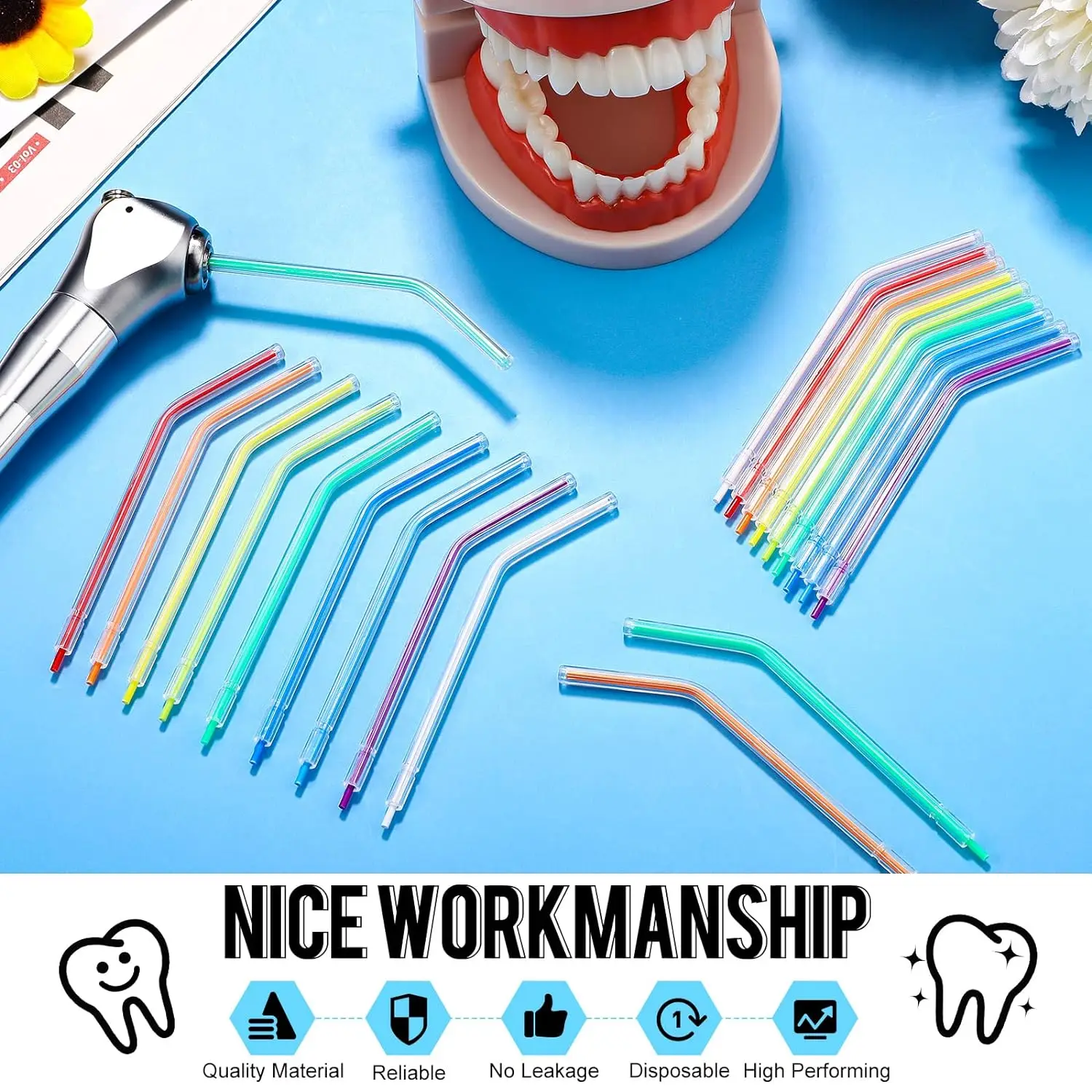 Low Price Autoclave Disposable Colorful Dental 3 Way Air Water Syringe