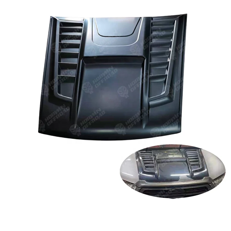 ABS 4x4 Exterior Cover with 3m Big Hood Scoop Bonnet Scoop Hood Protector Cover for Hilux 2021+