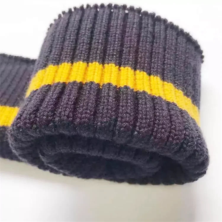 Factory Custom 30% Wool Skin-friendly Rib Knit for Cuff