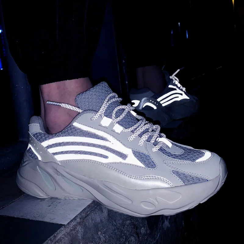  Флуоресцентные кроссовки Yeezy 700 V2 для мужчин и женщин спортивная обувь бега большие размеры США 13 ЕС