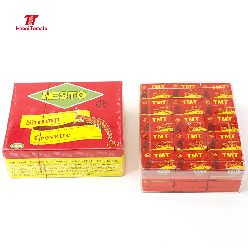 Halal Mixed spices and seasonings bouillon cubes with Lotus brand 4/5/10/12g packaging