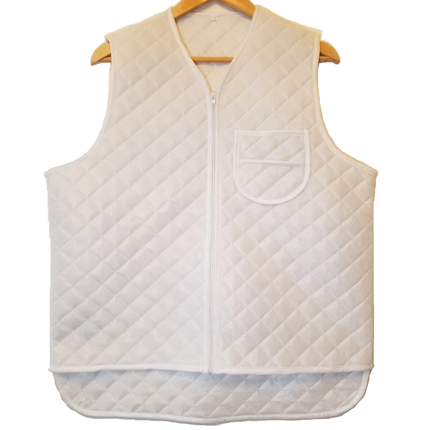 New design Hot sale Men big size 3 plies embossed knitted padded quilted zip up thermal working vest