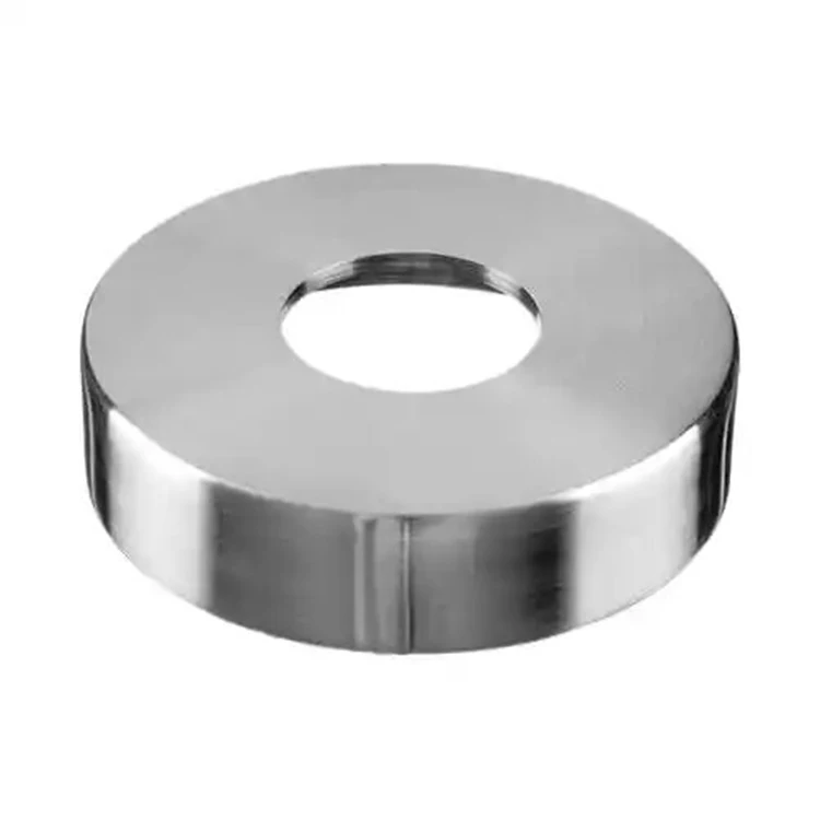 ZSG-01 Factory Direct Sale Round Flat Balcony Inox 304 316  Handrail Railing Flange Post  Base Plate Cover Round Flat  Inox