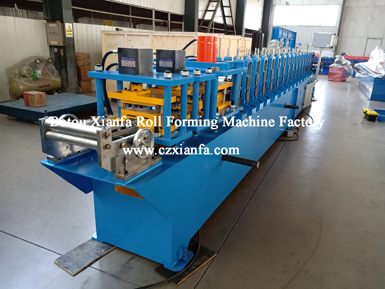 Shutter Door Guide Rail Roll Forming Machine
