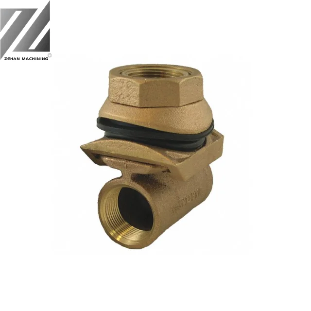 High Strength Customized OEM No Lead Brass Double Hole Pitless Adapter for Pump Accessories