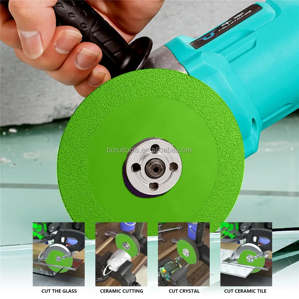SUBORUI 4inch 100mm 115mm Green Jade Glass Cutter Thin Diamond Marble Saw Blade Ceramic Tile Glass Cutting Disk Disc for glass