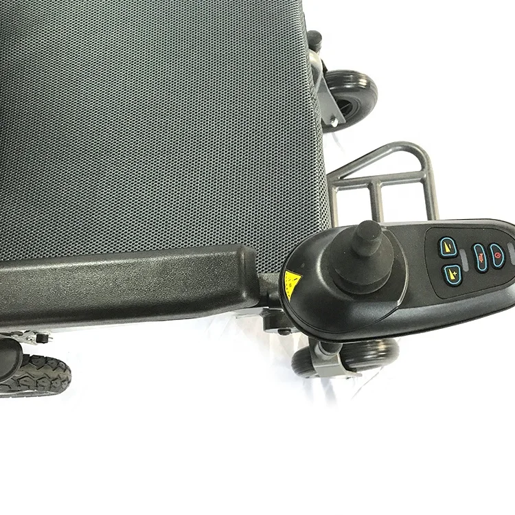 Remote control key folding titanium steel lightweight electric automatic portable folding sport wheelchair for people