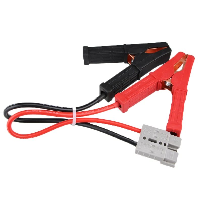 Heavy Duty Connector Plug 175A and Quick Connect Heavy Duty Alligator Clamp 1 Gauge Booster Cables for Cars Trucks 30ft