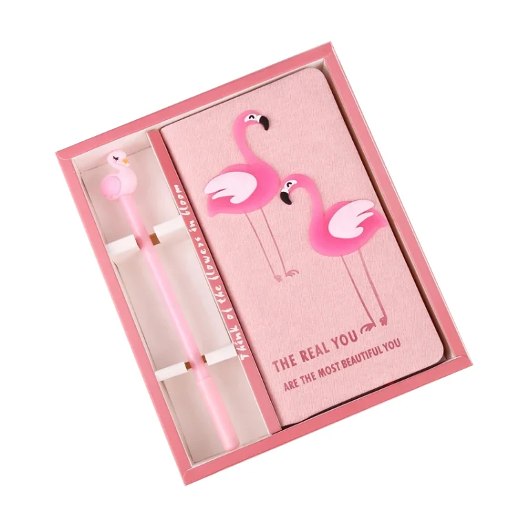 Kid Stationery 10*18cm Cartoon Unicorn Travel Journal Paper Notebook Gift Set With Pen For Girls