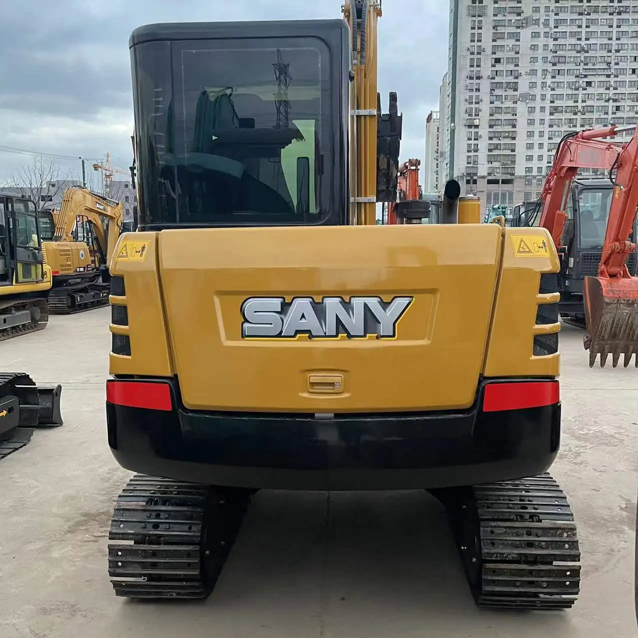Распродажа миниатюрный колесный экскаватор SANY 60C высококачественный гусеничный 9 тонн Лучшая цена с мотором шестерни насоса Isuzu