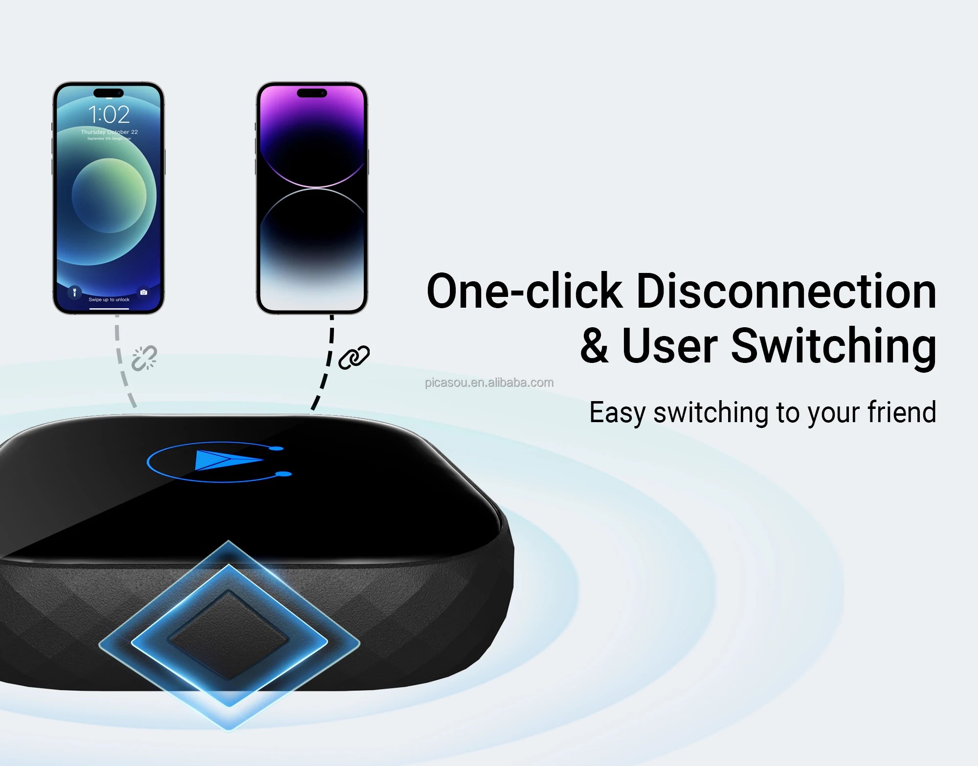 Ottocast OEM CP85 new model portable wireless carplay adapter wireless universal car dongle