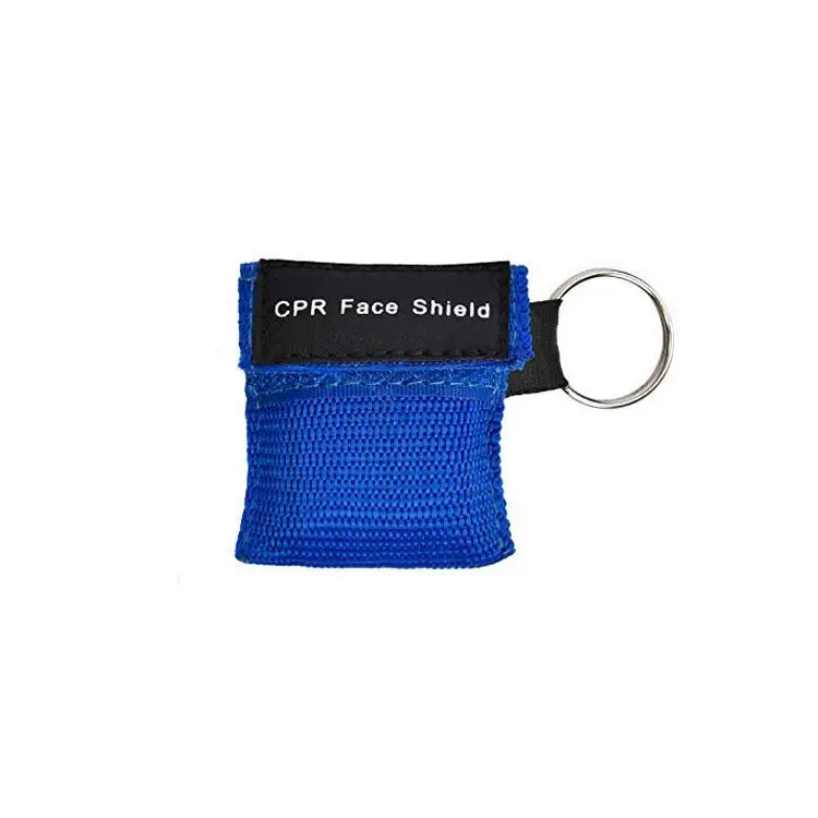 MM-CPR006B Disposable Emergency 10Pcs Keychain CPR Face Shield Mask
