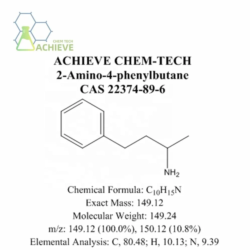 Achieve chem-tech(Since 2008) Chemical materials 2-Amino-4-phenylbutane 2A4P CAS 22374-89-6