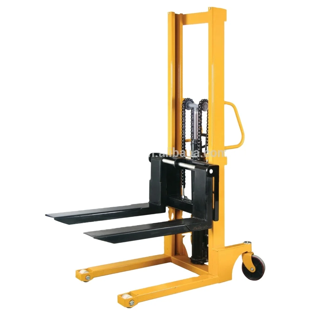 TCM forklift carretilla elevadora 2 ton 14# joist material steel hydraulic manual pallet stacker hand operated pallet stacker