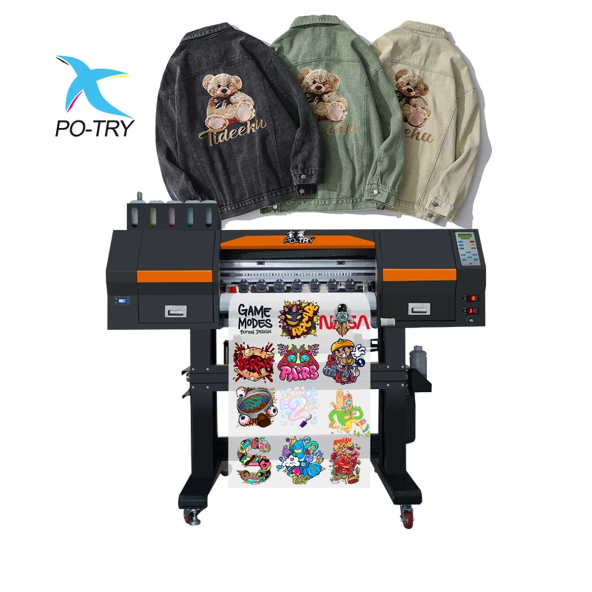 POTRY 60 см DTF струйный принтер прямая пленка Dtf для текстиля и ткани
