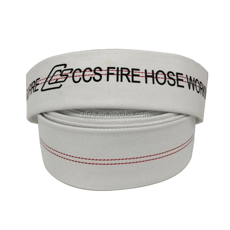 White Delivery Water Hose 1/2/3/4 Inch Flexible Canvas Fire Hose