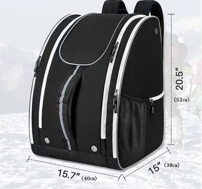 2023 Wholesale Hot Sale Ski Equipment Figure Skating Bags Ice Shoe Boot Outdoor custom Ski Bag Outdoor Travel Storage Backpack