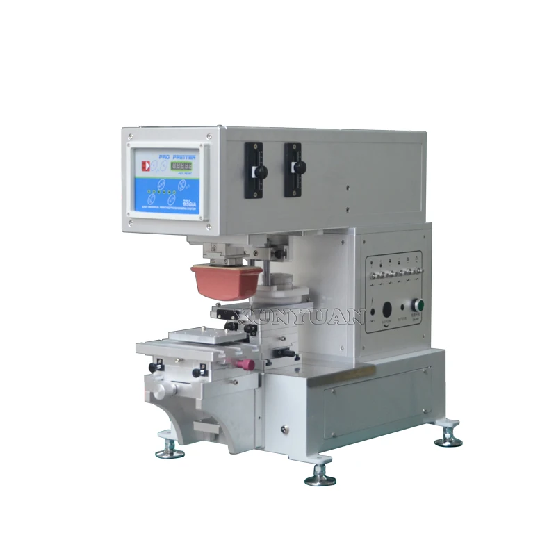 Semi-auto Ink Cup Mini Seated Tagless Pad Printer For T-shirts Printing