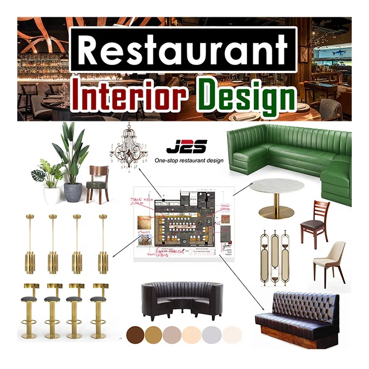 Restaurant Resort Provided Modern Coffee Shop Bar Interior Design Restaurant Furniture Decoration For One Stop Solution
