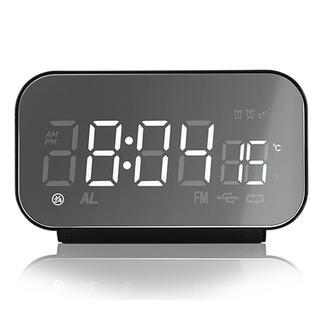iMSH LBR14301 Digital alarm clock table bedside desktop light large display square digital alarm clocks