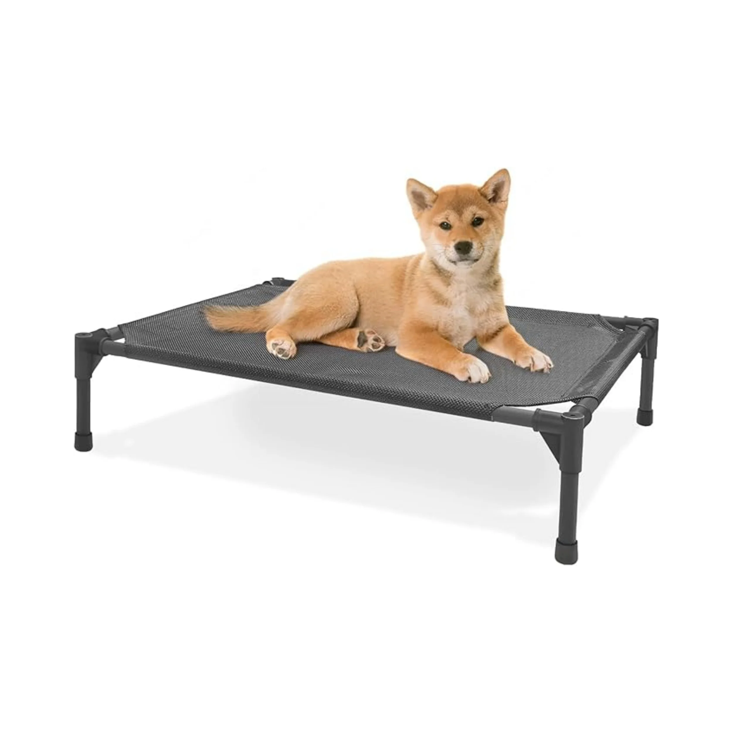 Luxury Polyester Elevated Pet Bed Cover 2024 Wicker Dog Bed with Hanging Car Box Solid Pattern Pet Bed Met Accessories