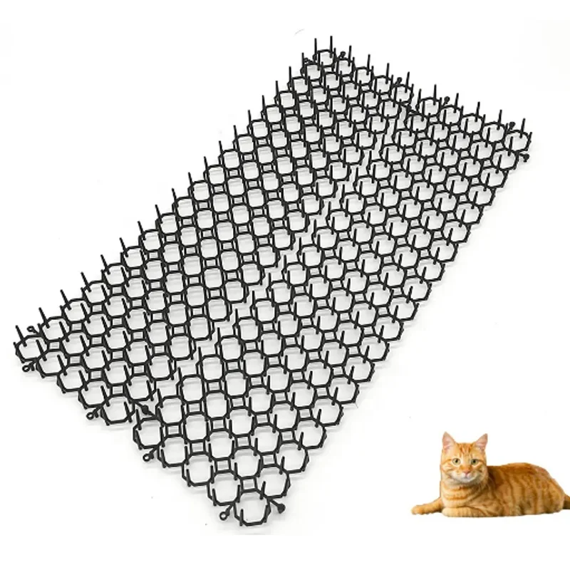 DYS OEM ODM Ecofriendly Plastic Cat Spike Mat Outdoor Indoor Cat Spike Dog Cat Repellent Scat Mat