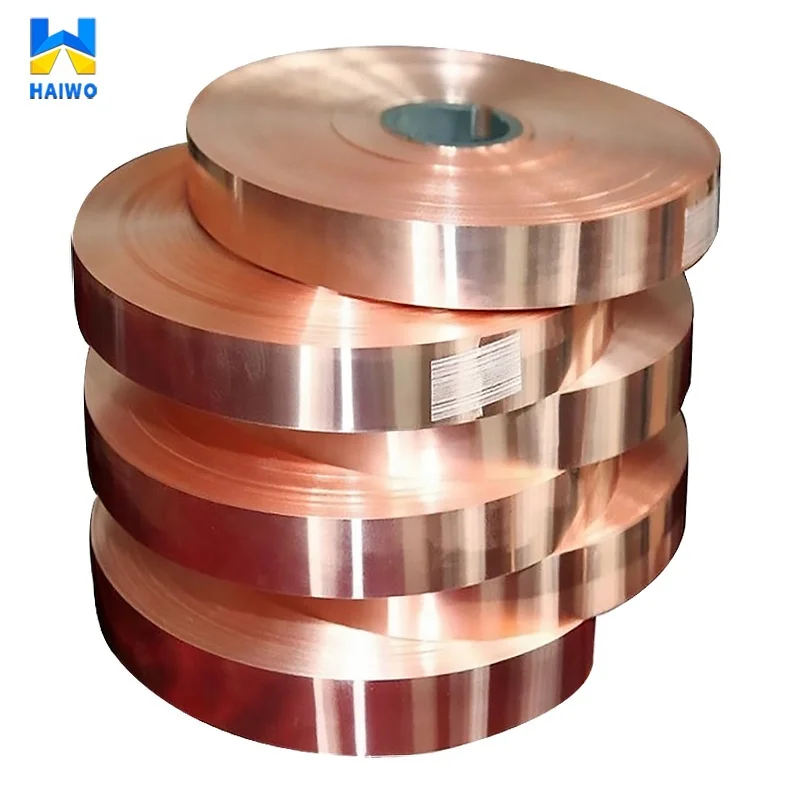1/2 1/4 hard 0.12mm 0.5mm 2mm 5mm C1100 Copper Tape Foil C14410 Copper Strip Cold Rolling Copper