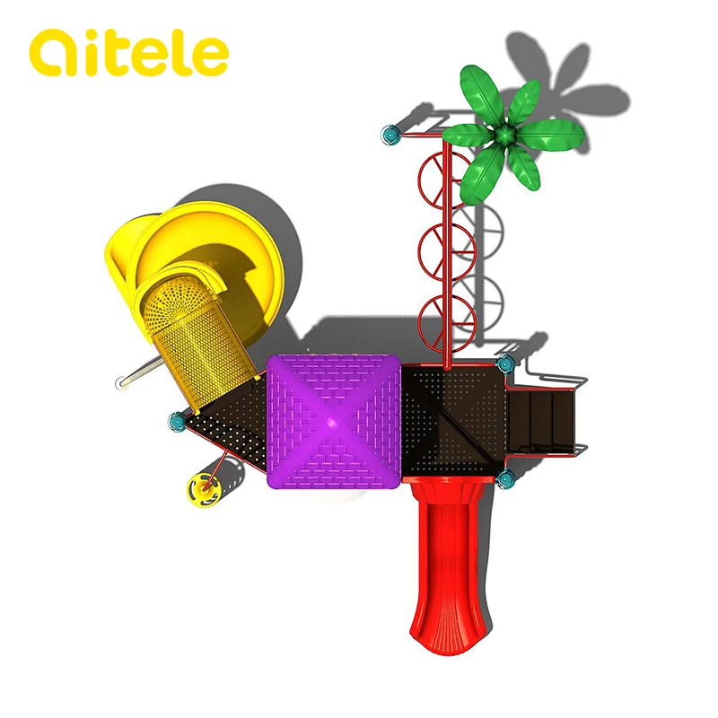 Great Quality Outdoor Plastic Jungle Gyms Nature Playground