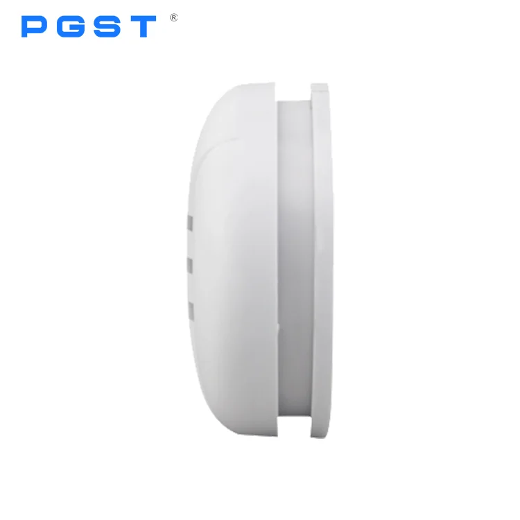 PGST Wireless smoke detector with mute function for smart home security system wireless smoke sensor for fire alarm host