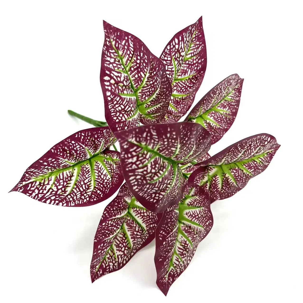 Custom Simulated Green Plant Plastic Persian Grass Greening Landscape Grass Plant Wall Decoration False Green Plant Leaves