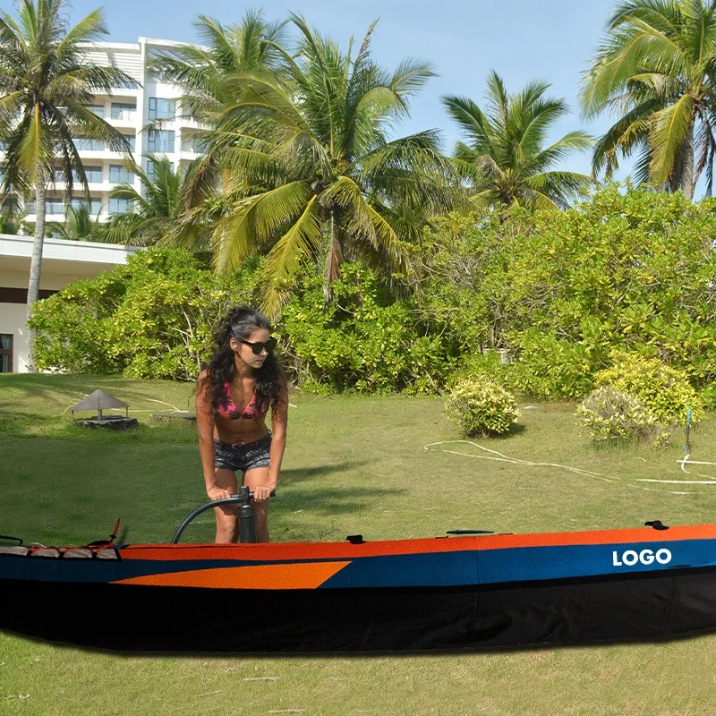 Oxford Kayaks Fishing 11.15 ft 2 Person Inflatable Canoe Kayaks for Sale with Dual Fins