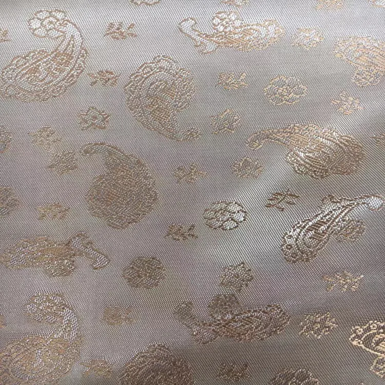 Hot Selling Classic Pattern Small Paisley Viscose Polyester Jacquard Lining Suit Blazer Jacket Fabric Wholesale