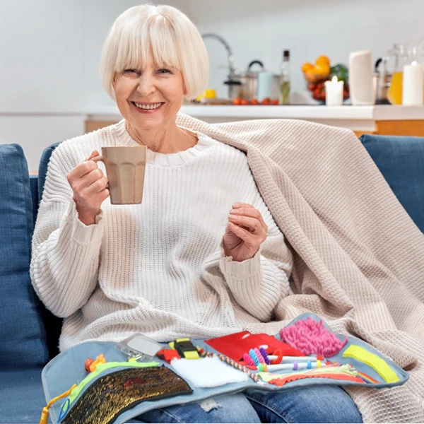 a hook and loop pull patch, and a sealed satin crackle pouch.