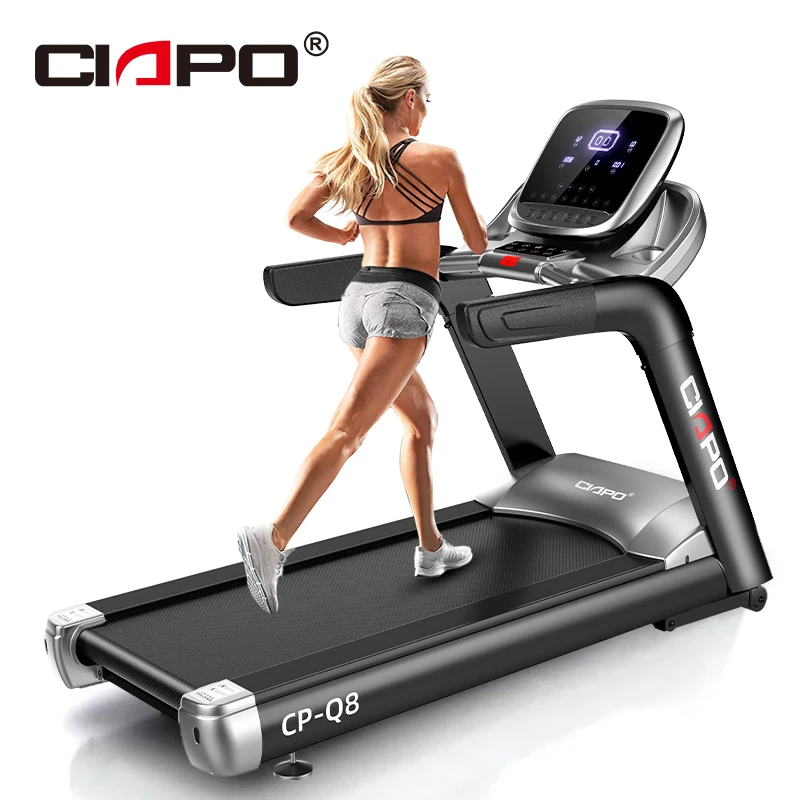 CIAPO Q8 commercial treadmill 5.5HP AC motor big running area gym treadmill