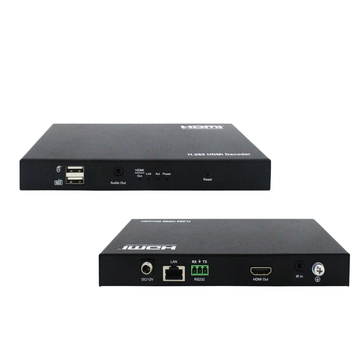 4K H.265 Video Encoder & Decoder Transmitter and receiver extender 120m, support Video Wall, Multi Viewer Matrix