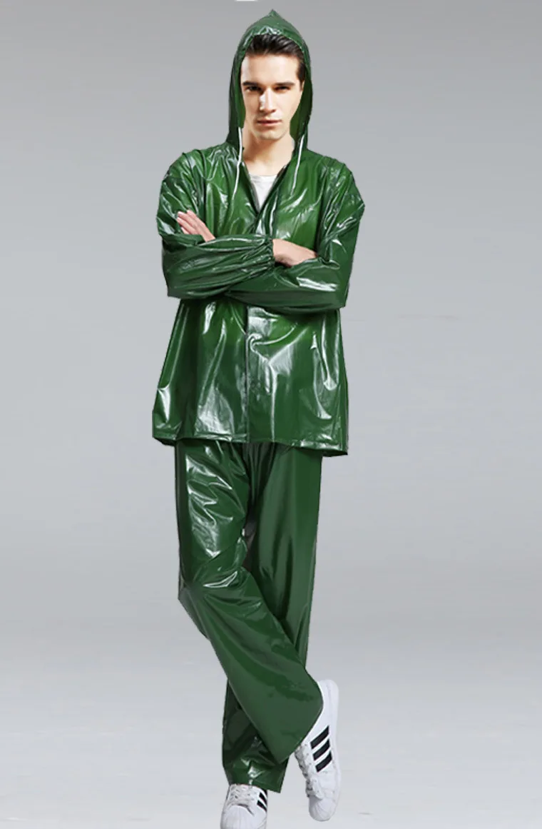 factory  direct supply high quality  hot selling non  disposable raincoat portable transparent thickened adult plastic raincoat