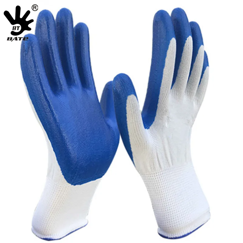 Heavy Duty antiskid nylon micro-foam nitrile grip gloves manufacturers