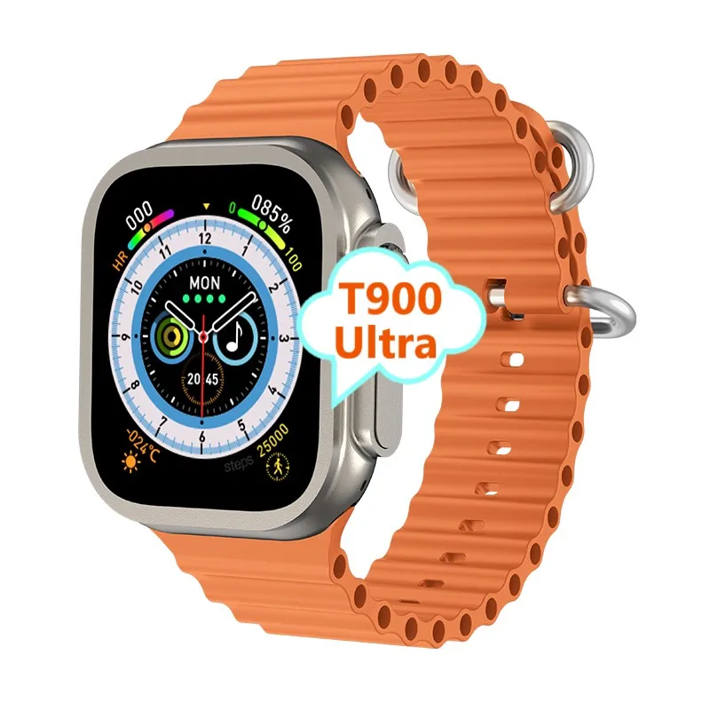 Factory t900 ultra smartwatch 1.99 inch black gold silver hiwatch plus app watch series 8 t900ultra t900 ultra smart watch