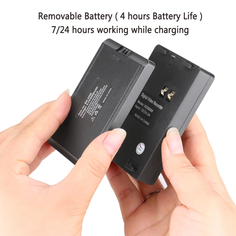 VD5000II FULL HD 1080P 2.7 Inch LCD DVR with 3.0MP Hight Resolution Lens  Body Camera with Digital Video Recorder