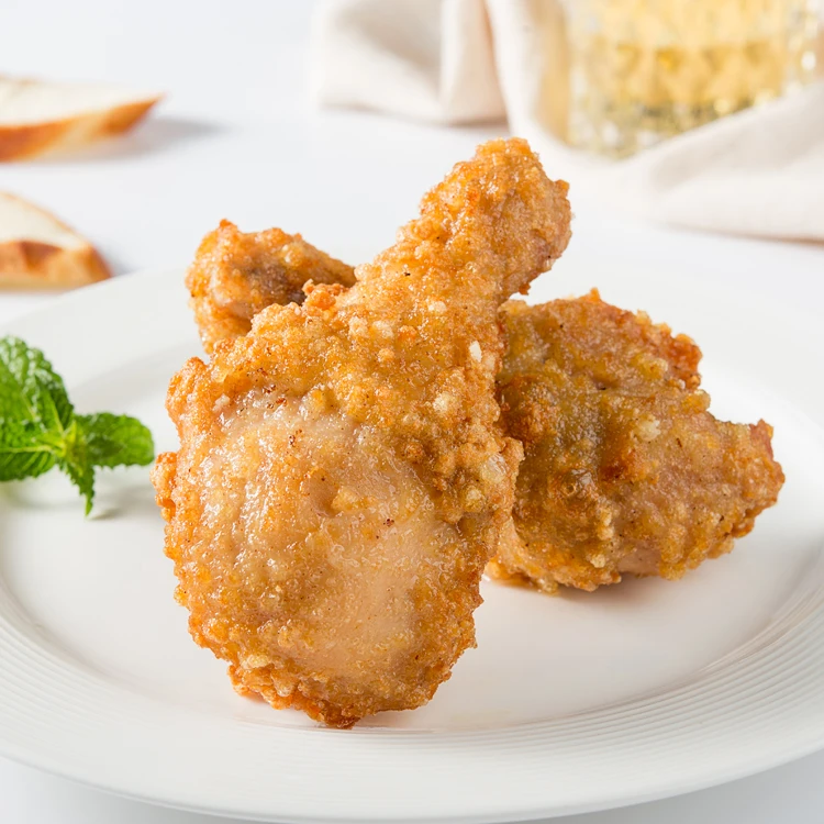 
High Grade Butterfly Shape Instant Thigh Meat Fried Chicken Fried Drumstick 