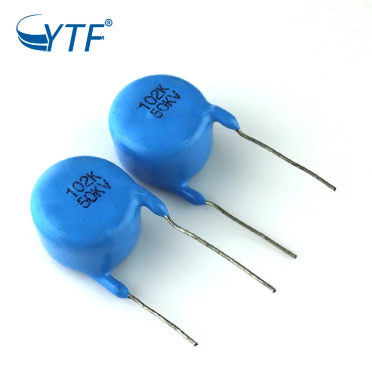 50KV 102M 1000PF Radial Lead High Voltage Ceramic Capacitor 50KV102M